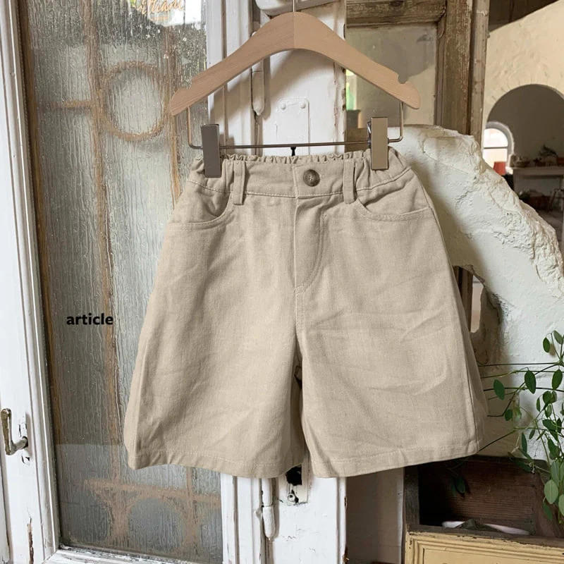 Article - Korean Children Fashion - #prettylittlegirls - Pintuck Bermuda Pants - 7