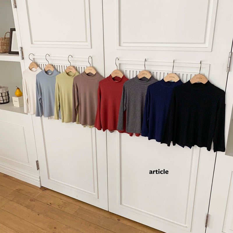 Article - Korean Children Fashion - #todddlerfashion - Palette Turtleneck Top - 11