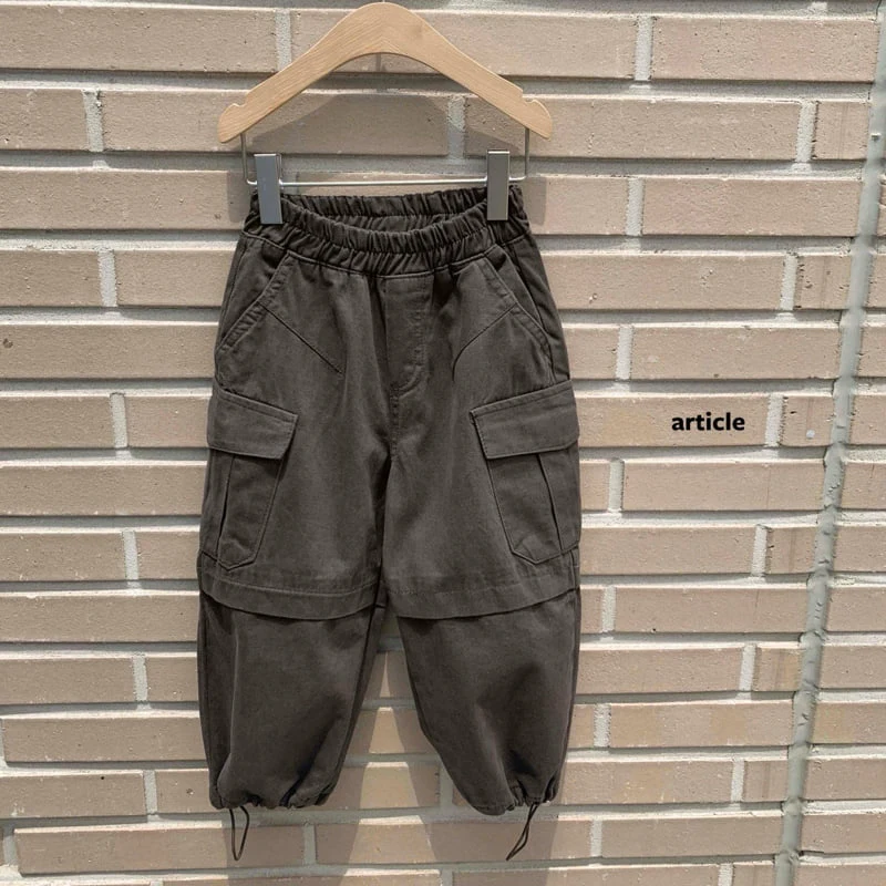 Article - Korean Children Fashion - #todddlerfashion - Peach Bio Cargo Pants - 8