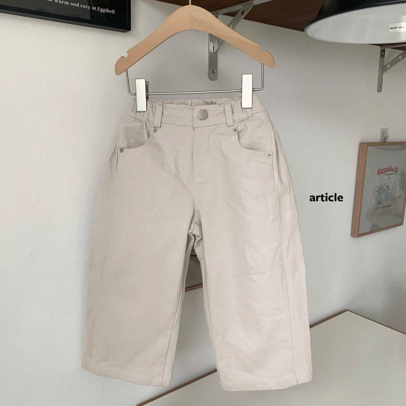 Article - Korean Children Fashion - #todddlerfashion - Side-Pleated Pants - 5