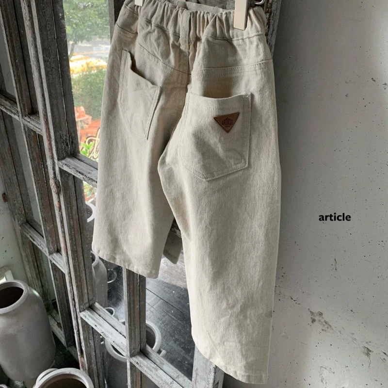 Article - Korean Children Fashion - #prettylittlegirls - Peach Cut-Detail Pants - 4