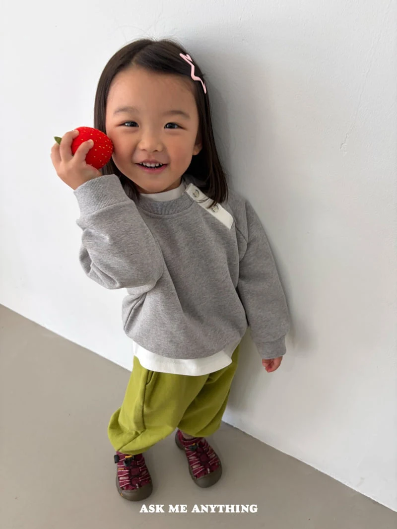 Ask Me Anything - Korean Children Fashion - #childrensboutique - Button Sweatshirt - 9