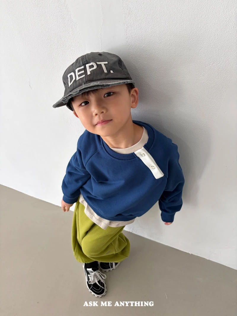 Ask Me Anything - Korean Children Fashion - #designkidswear - Button Sweatshirt - 10