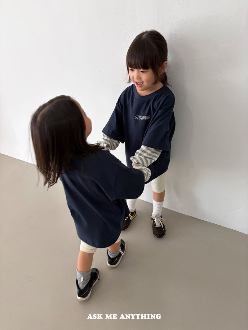 Ask Me Anything - Korean Children Fashion - #kidsshorts - Layered Tee - 2