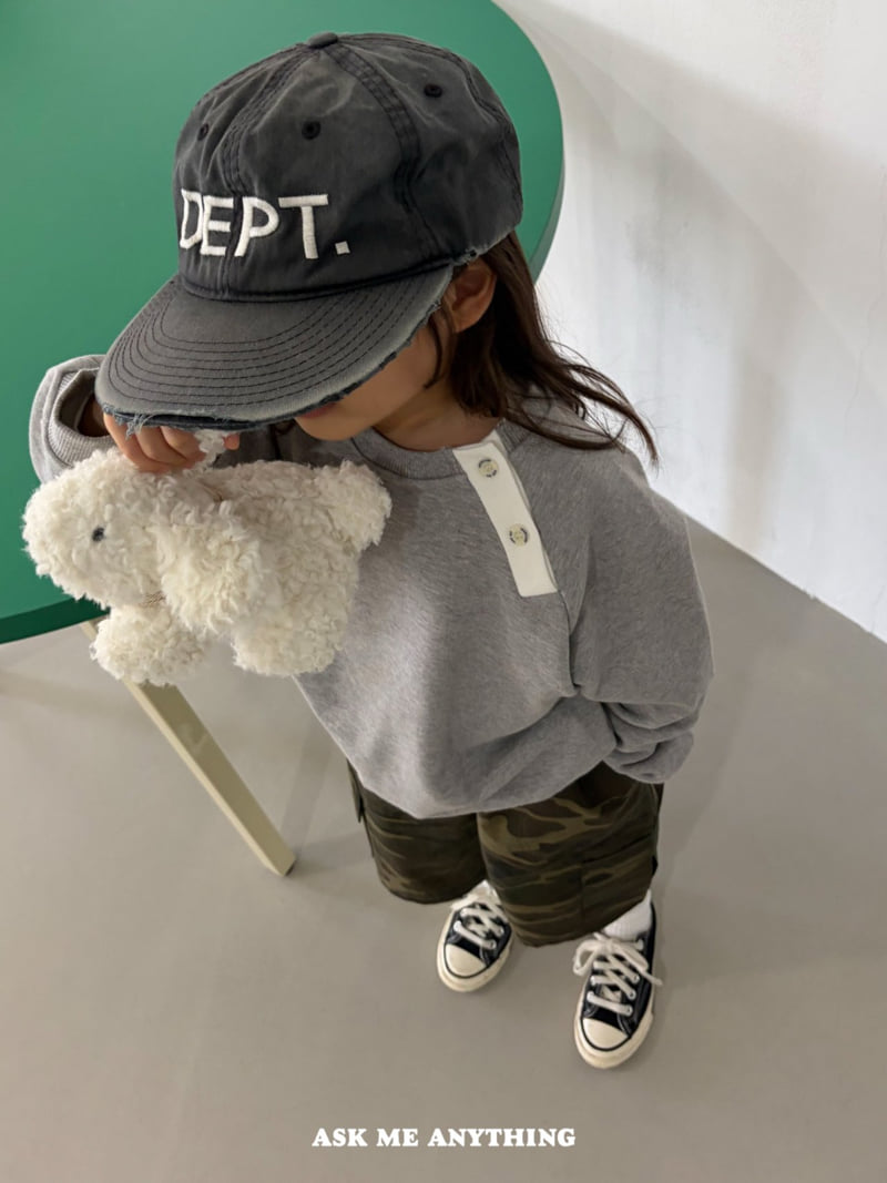 Ask Me Anything - Korean Children Fashion - #todddlerfashion - Button Sweatshirt - 5