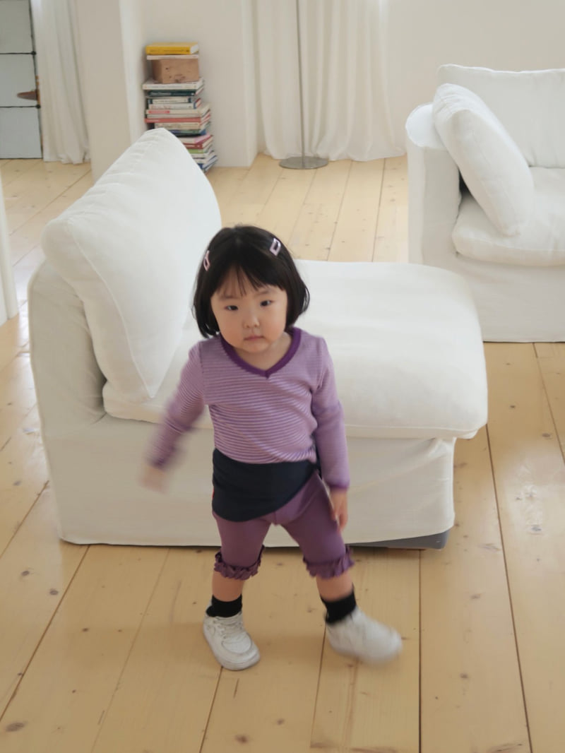 Bailey - Korean Children Fashion - #Kfashion4kids - Grape Leggings - 6