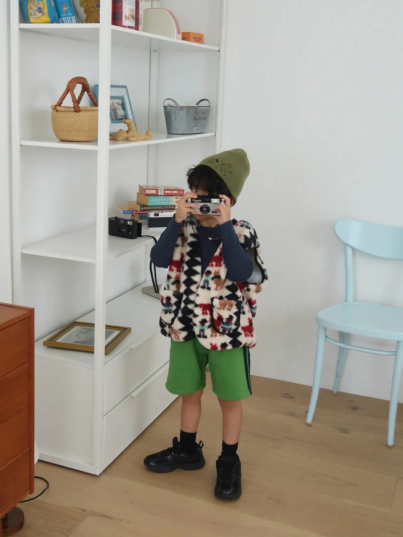 Bailey - Korean Children Fashion - #Kfashion4kids - Tape Middle Shorts - 6