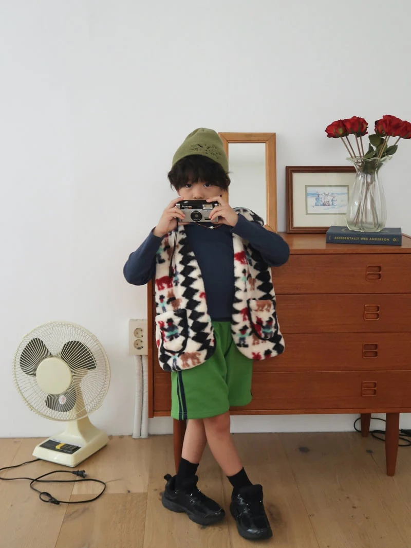 Bailey - Korean Children Fashion - #kidzfashiontrend - Tape Middle Shorts - 5