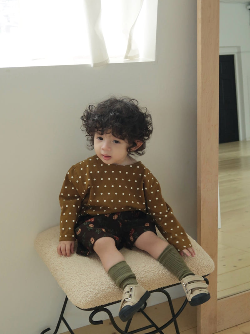 Bailey - Korean Children Fashion - #littlefashionista - Choco Star Boatneck Tee - 3