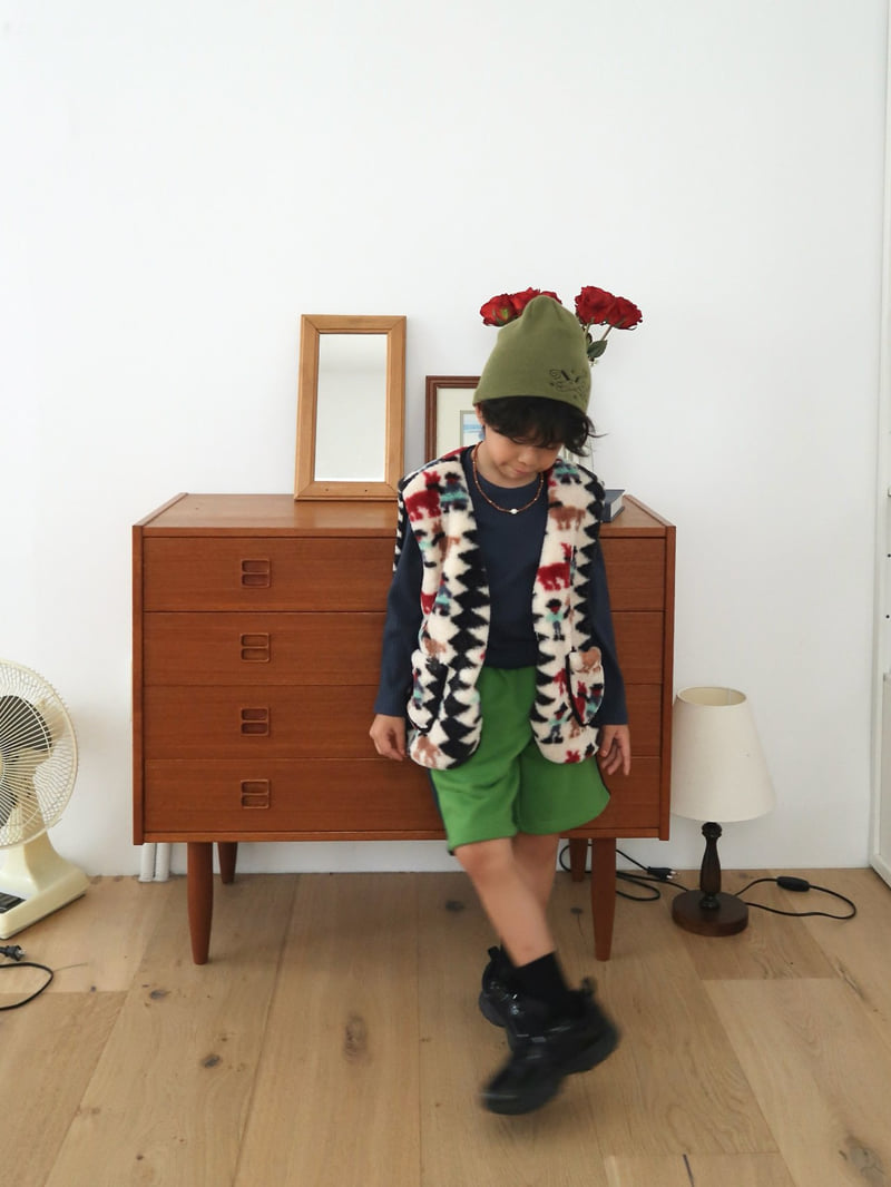 Bailey - Korean Children Fashion - #littlefashionista - Tape Middle Shorts - 7