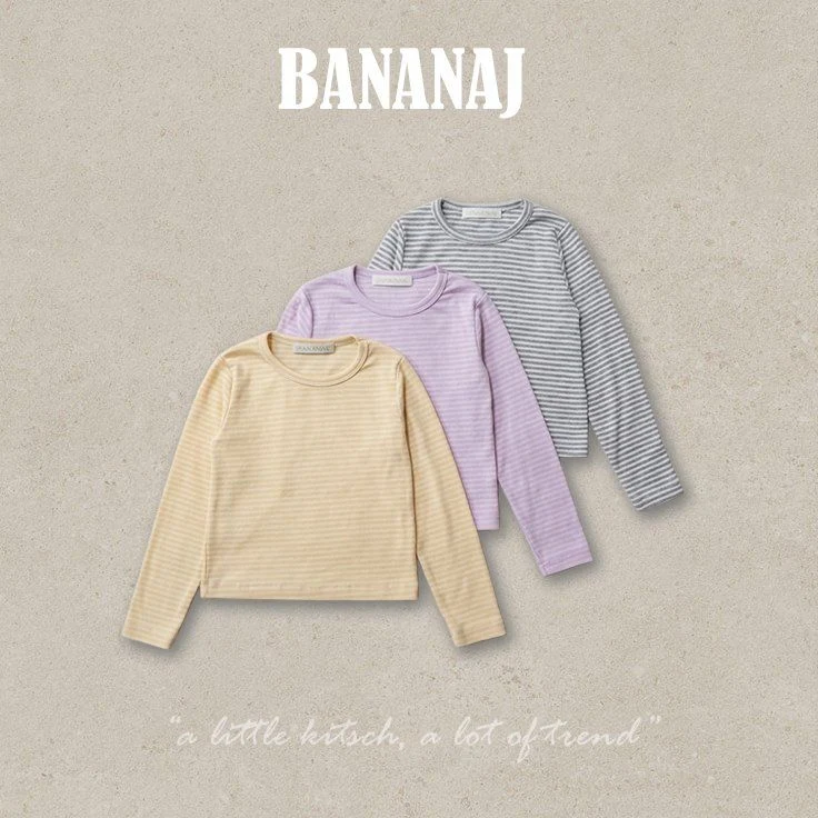 Banana J - Korean Children Fashion - #Kfashion4kids - Candy Stripe Tee