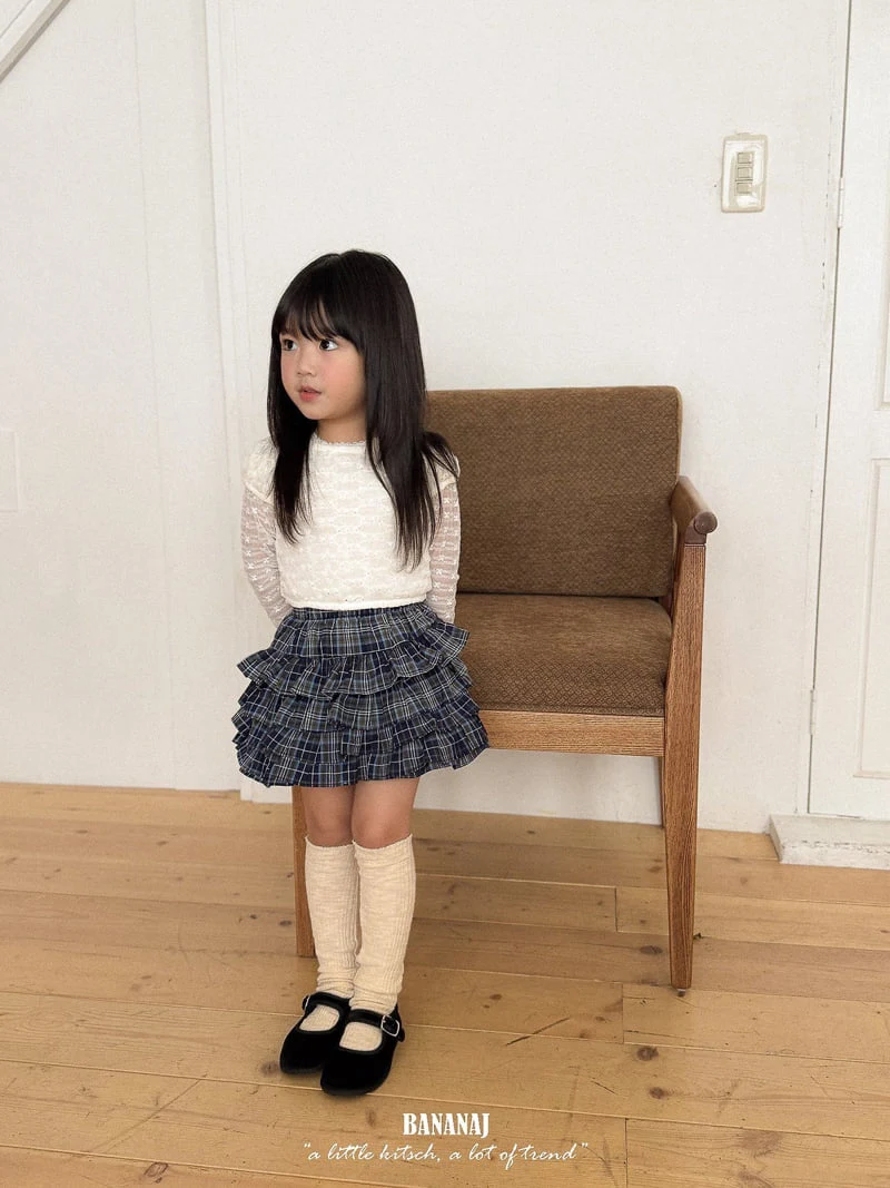 Banana J - Korean Children Fashion - #childrensboutique - Flower Lace Tee - 12