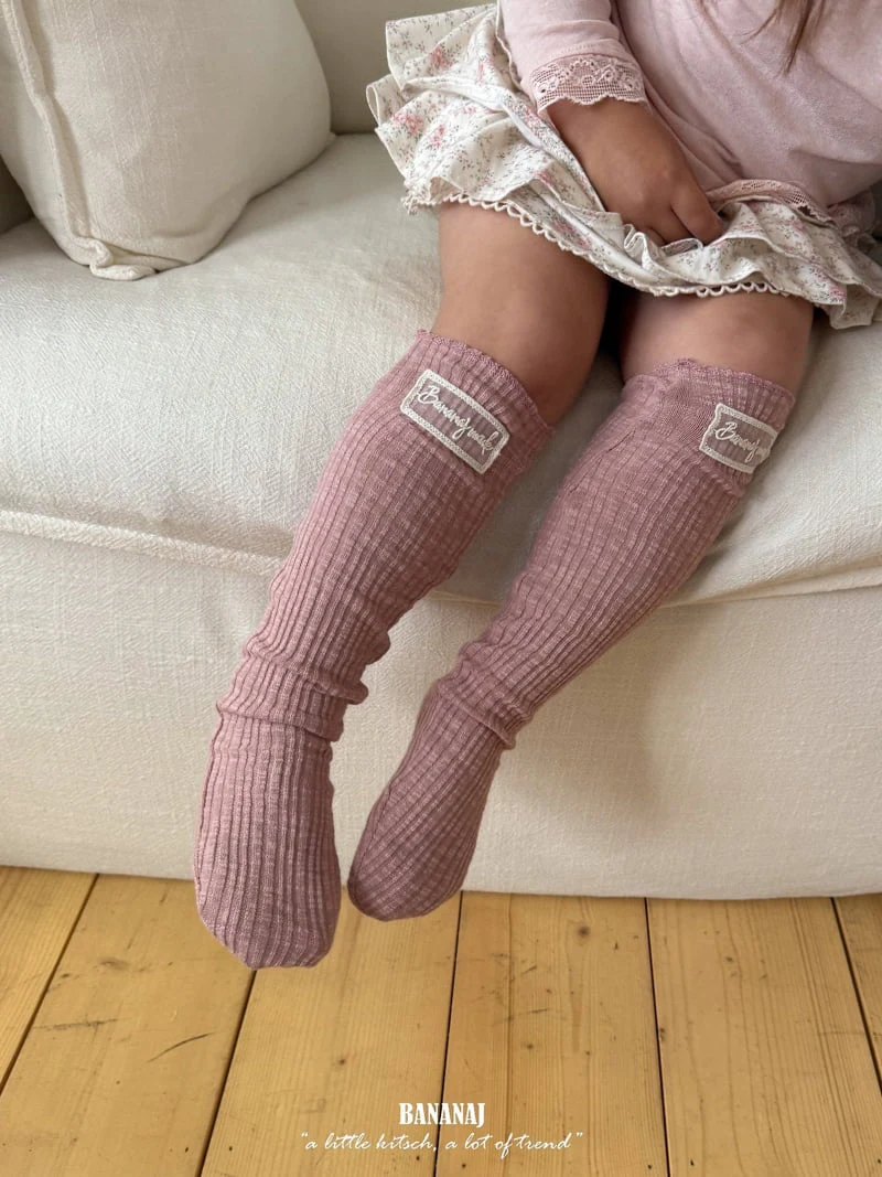 Banana J - Korean Children Fashion - #childrensboutique - Dun Rib Socks - 11