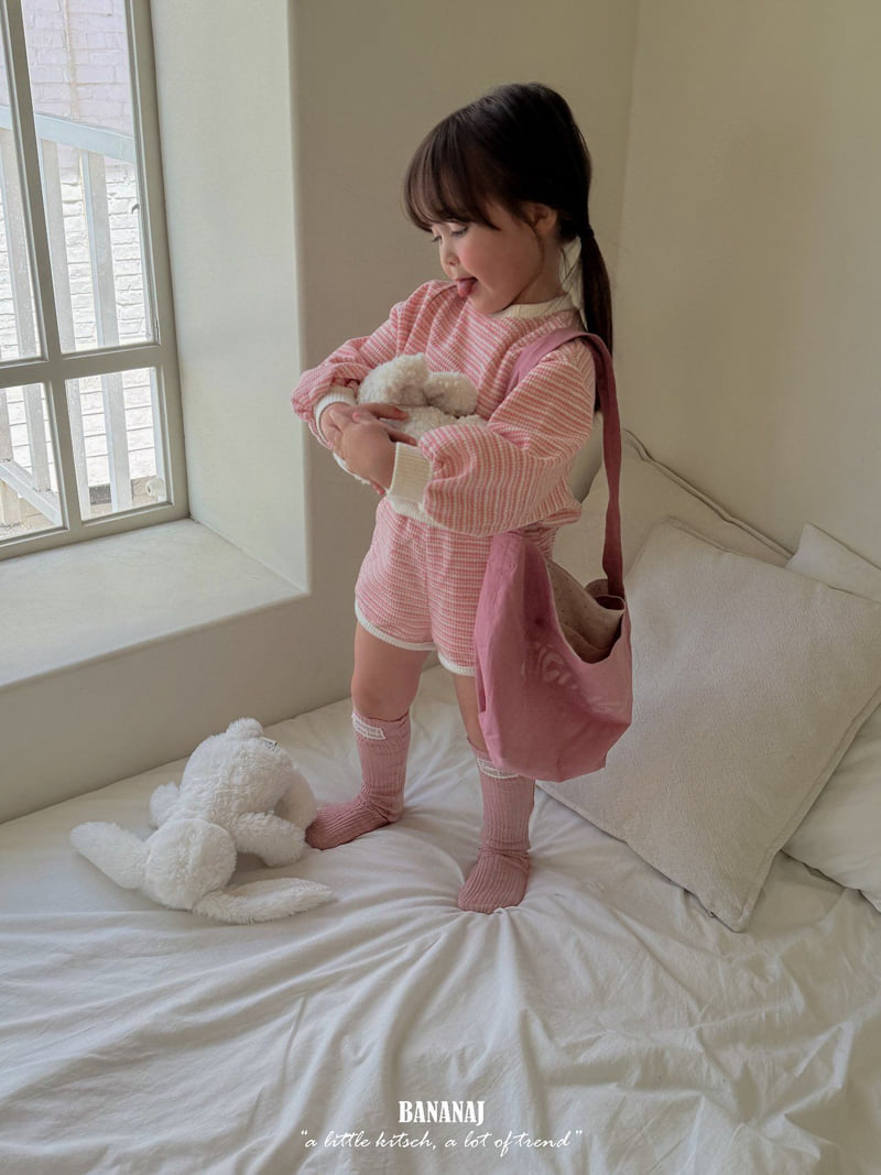 Banana J - Korean Children Fashion - #childrensboutique - Knit Stripe Pants - 10