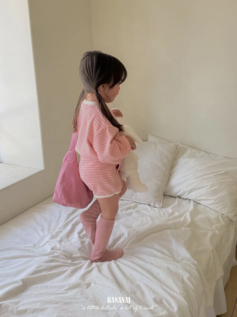 Banana J - Korean Children Fashion - #designkidswear - Knit Stripe Pants - 11