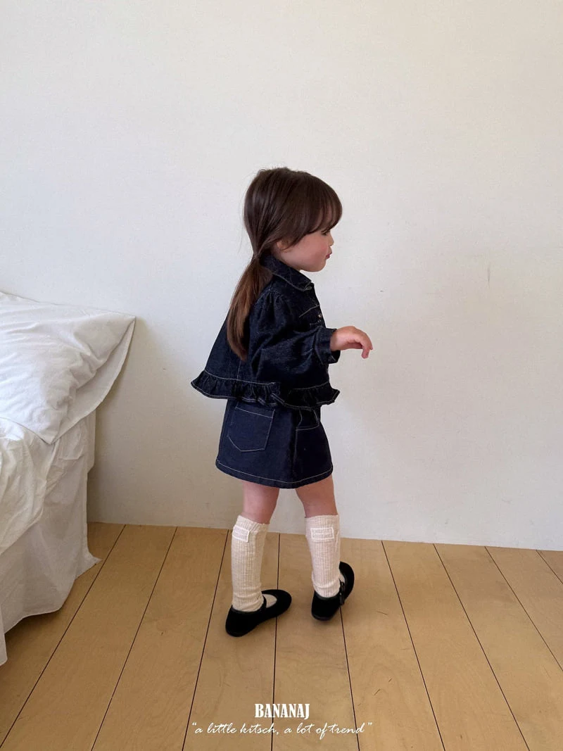 Banana J - Korean Children Fashion - #fashionkids - Denim Jacket - 7