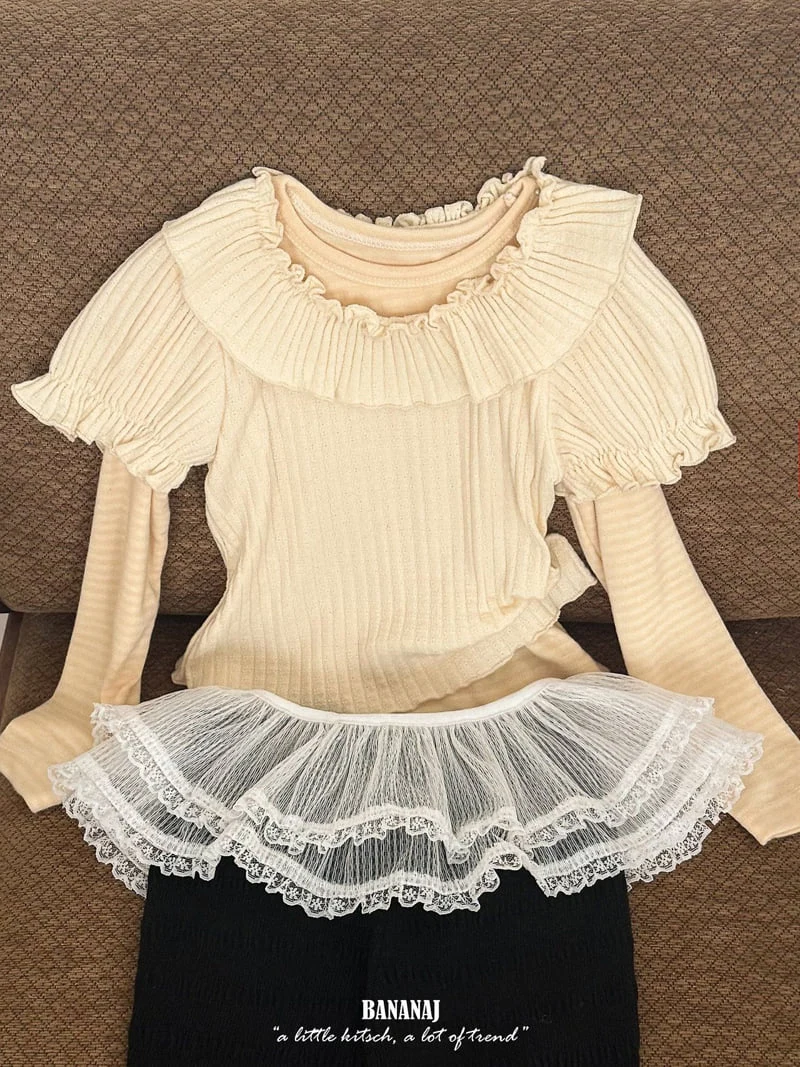 Banana J - Korean Children Fashion - #fashionkids - Pongpong Puff Tee - 6
