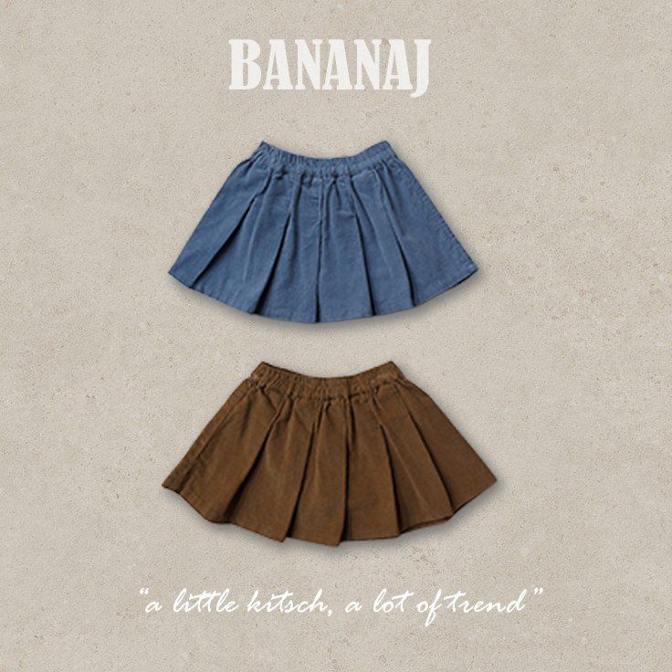 Banana J - Korean Children Fashion - #fashionkids - Piava Corduroy Skirt