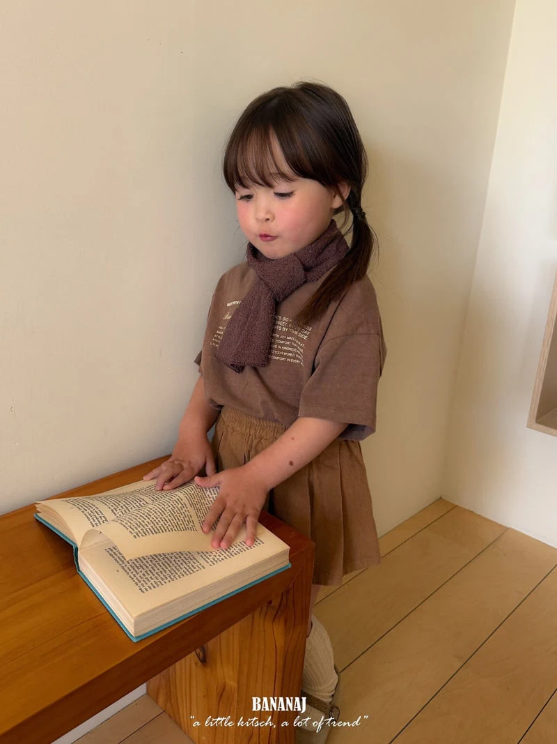 Banana J - Korean Children Fashion - #fashionkids - Pigment Lettering Tee - 9