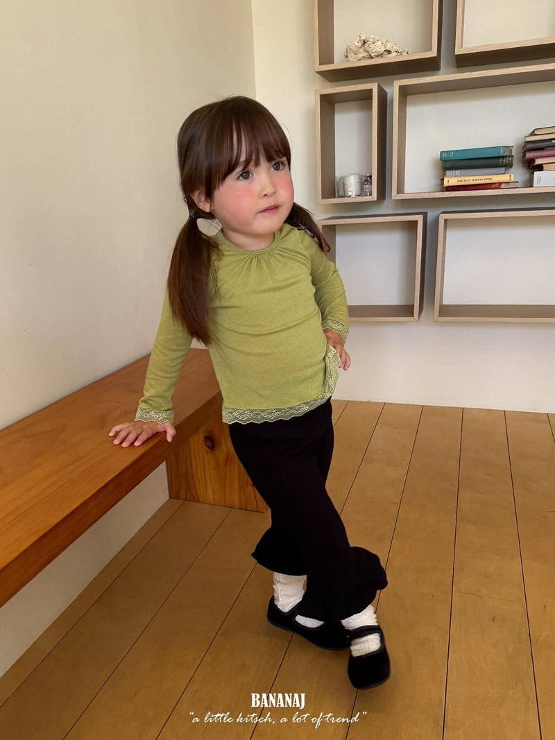 Banana J - Korean Children Fashion - #fashionkids - Lace Tee - 4