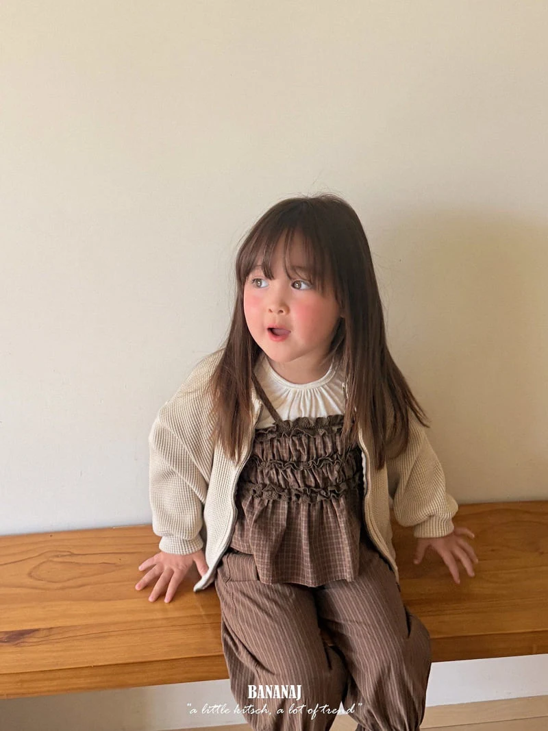 Banana J - Korean Children Fashion - #kidsshorts - Waffle Jacket - 4