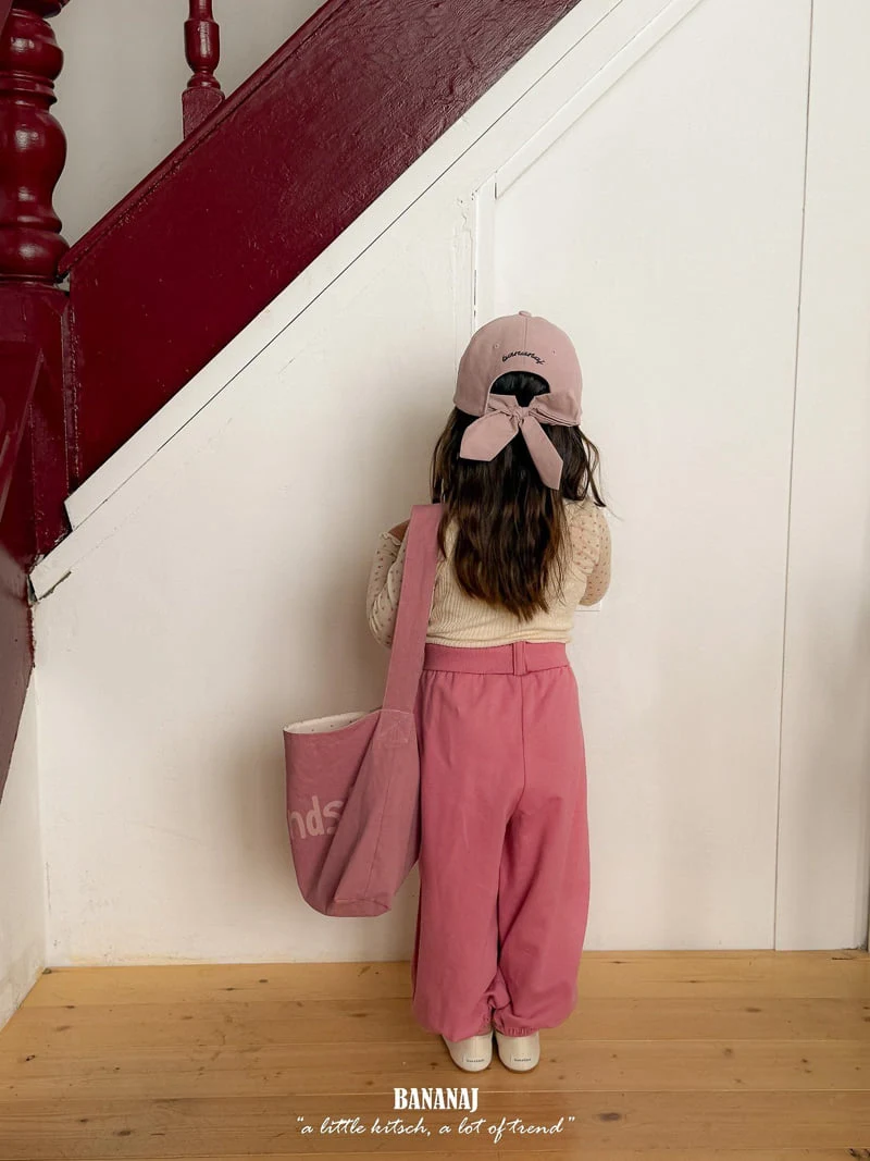 Banana J - Korean Children Fashion - #kidzfashiontrend - Ecru Jogger Pants - 9