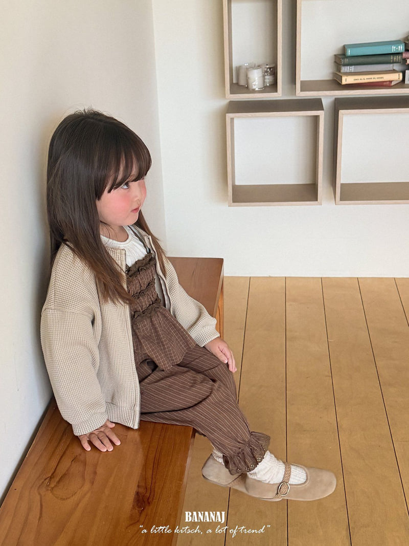 Banana J - Korean Children Fashion - #kidzfashiontrend - Waffle Jacket - 5