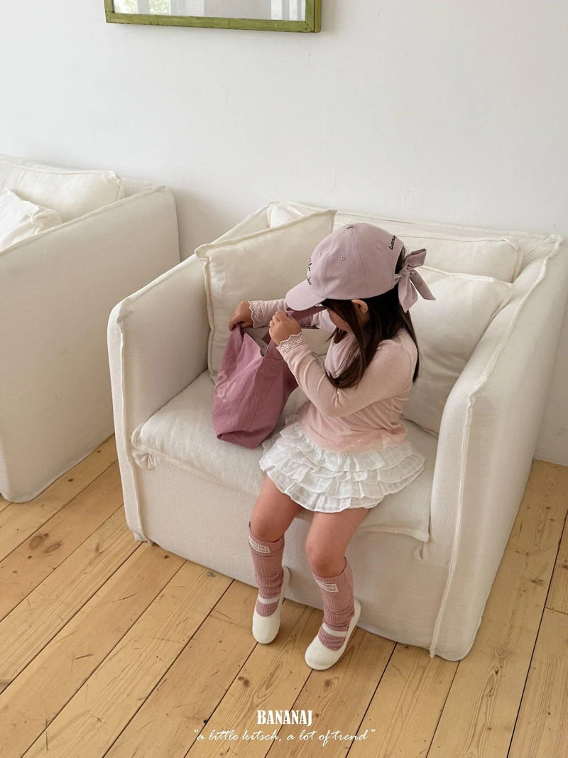 Banana J - Korean Children Fashion - #littlefashionista - Lace Tee - 8