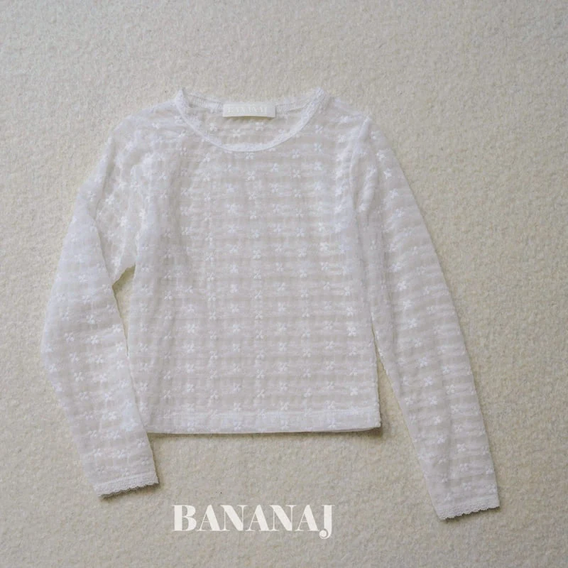 Banana J - Korean Children Fashion - #Kfashion4kids - Flower Lace Tee - 4