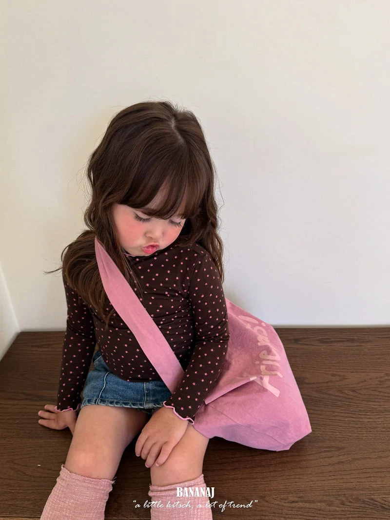 Banana J - Korean Children Fashion - #littlefashionista - Rose Turtleneck Tee - 5