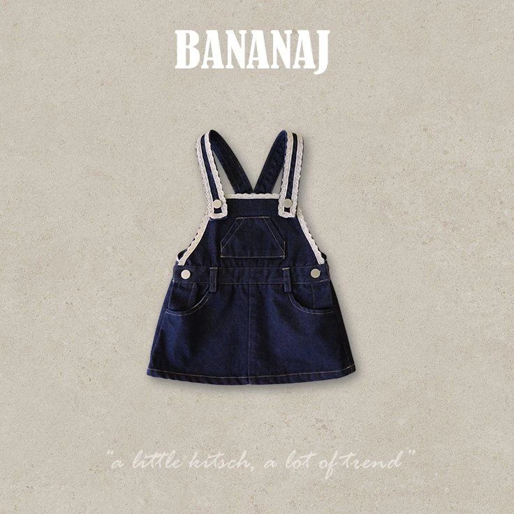 Banana J - Korean Children Fashion - #littlefashionista - Lace Suspender One-piece