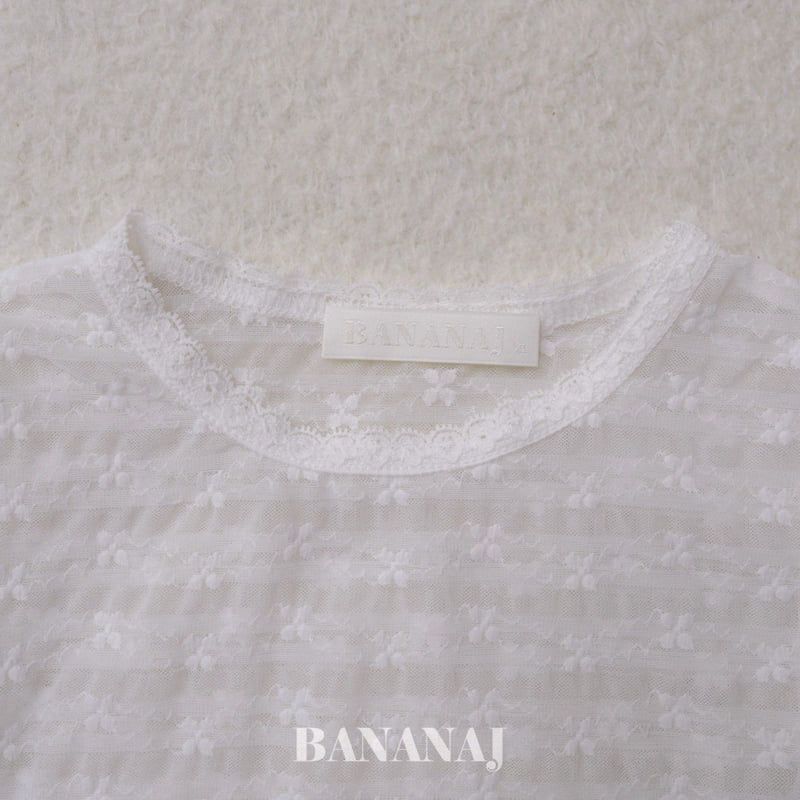 Banana J - Korean Children Fashion - #magicofchildhood - Flower Lace Tee - 5