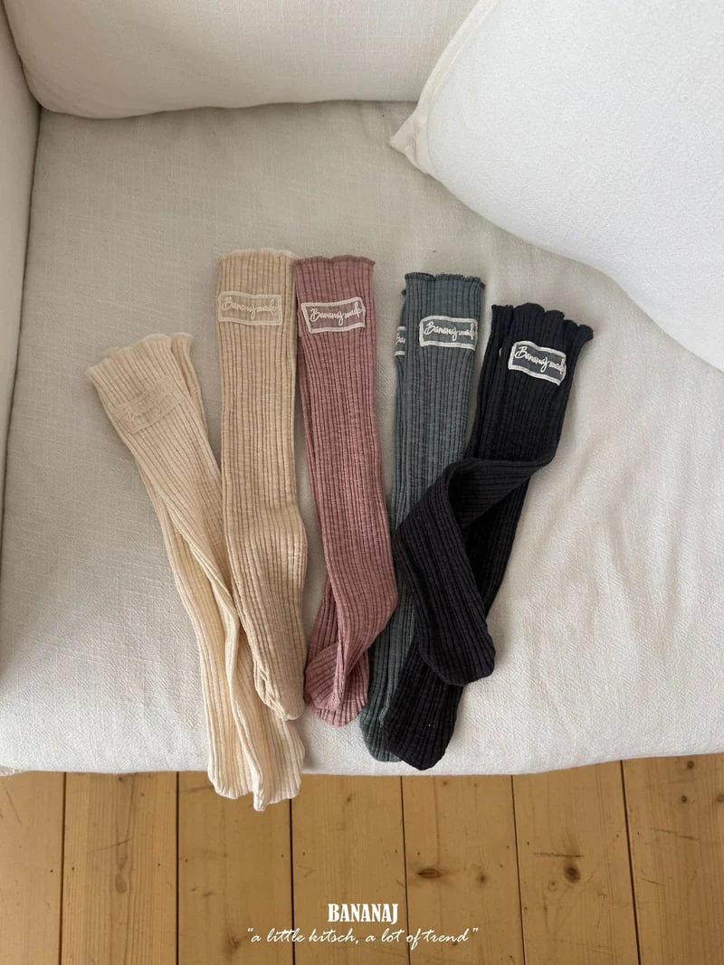 Banana J - Korean Children Fashion - #littlefashionista - Dun Rib Socks - 4