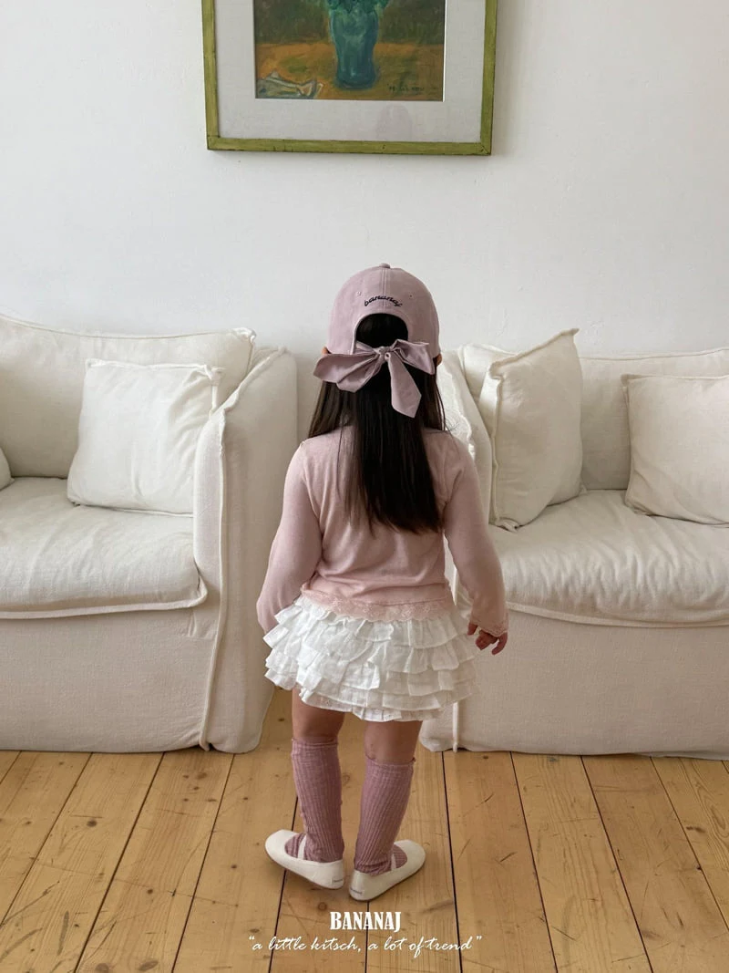 Banana J - Korean Children Fashion - #minifashionista - Lace Tee - 10