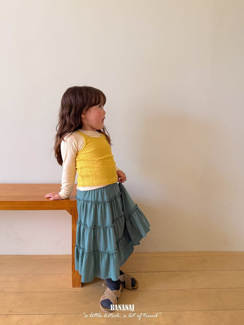 Banana J - Korean Children Fashion - #prettylittlegirls - Nesl Long Skirt - 5