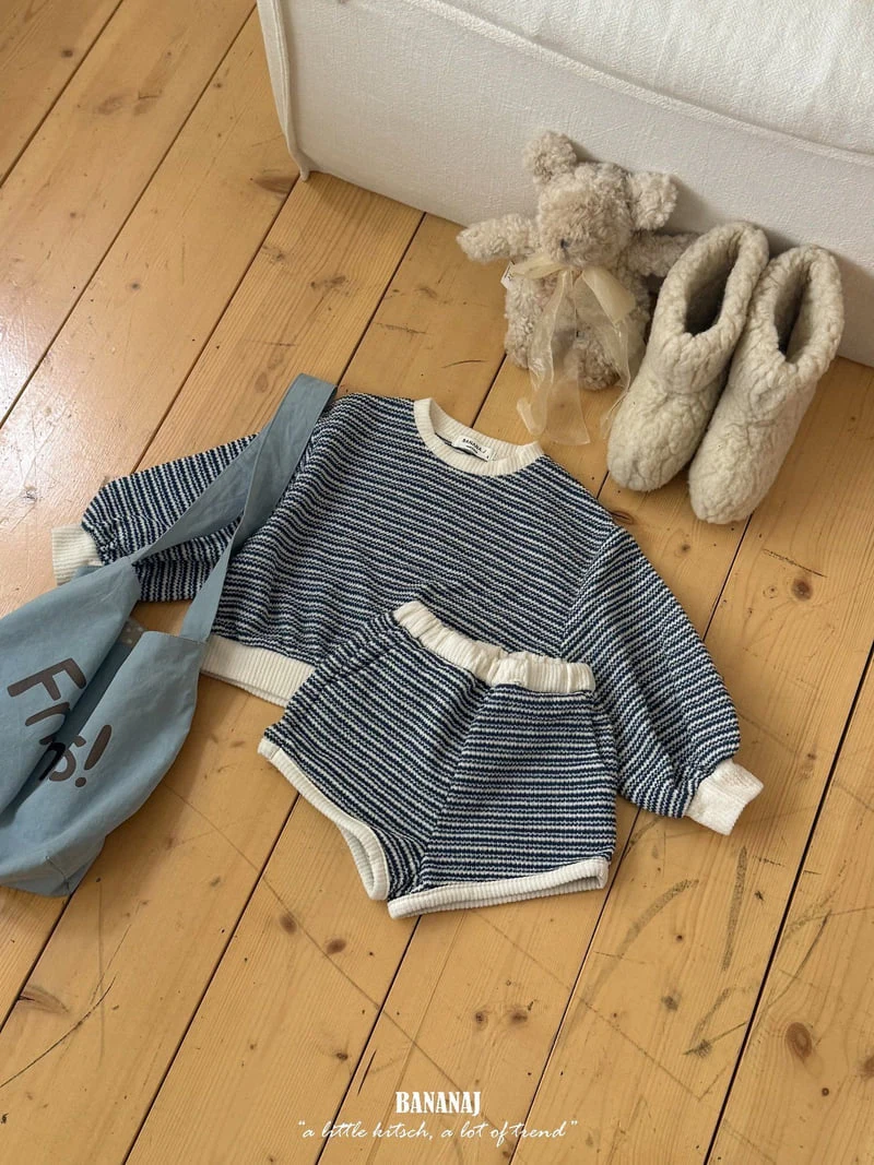 Banana J - Korean Children Fashion - #prettylittlegirls - Knit Stripe Sweatshirts - 8