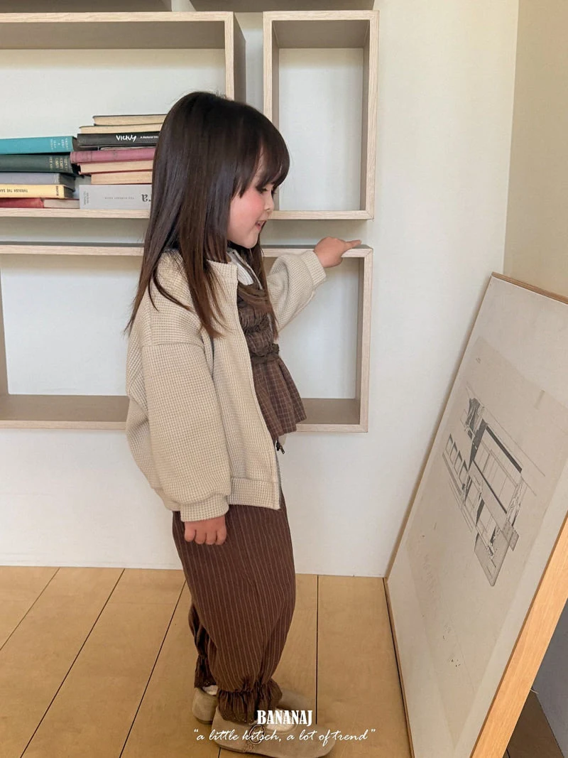 Banana J - Korean Children Fashion - #prettylittlegirls - Waffle Jacket - 10