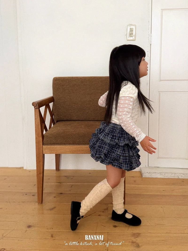 Banana J - Korean Children Fashion - #todddlerfashion - Flower Lace Tee - 8