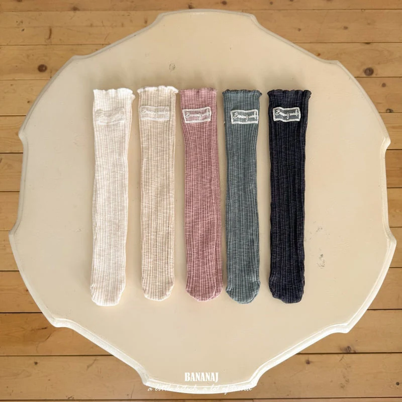 Banana J - Korean Children Fashion - #todddlerfashion - Dun Rib Socks - 7