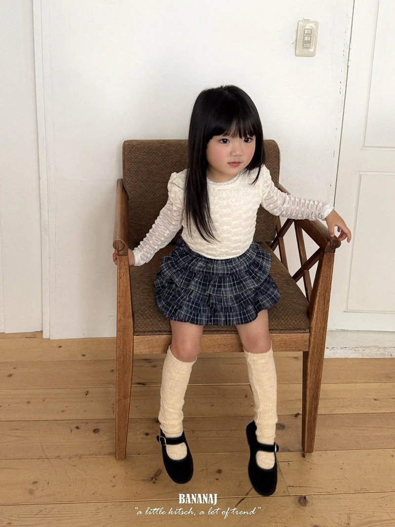 Banana J - Korean Children Fashion - #toddlerclothing - Flower Lace Tee - 9