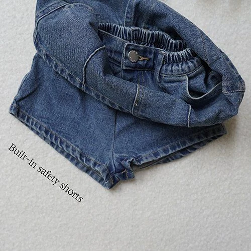 Banana J - Korean Children Fashion - #toddlerclothing - Pella Denim Skirt - 5