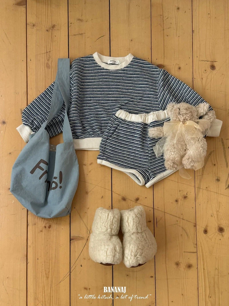 Banana J - Korean Children Fashion - #toddlerclothing - Knit Stripe Pants - 7