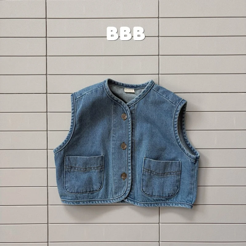 Bella Bambina - Korean Children Fashion - #childofig - Loose Denim Vest