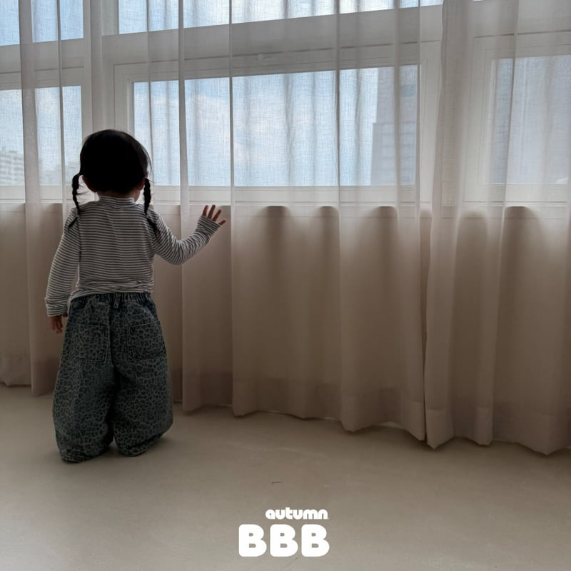 Bella Bambina - Korean Children Fashion - #childofig - Stripe Half Turtleneck Tee - 12