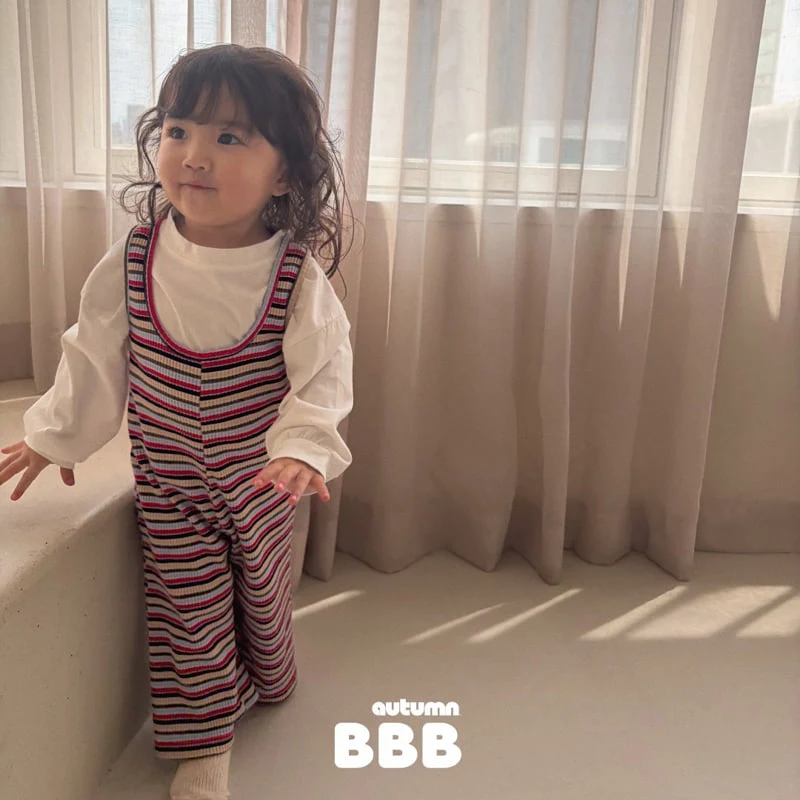 Bella Bambina - Korean Children Fashion - #childofig - Stripe Overalls - 8