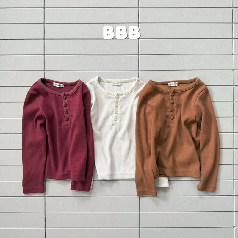 Bella Bambina - Korean Children Fashion - #discoveringself - Button Basic Tee