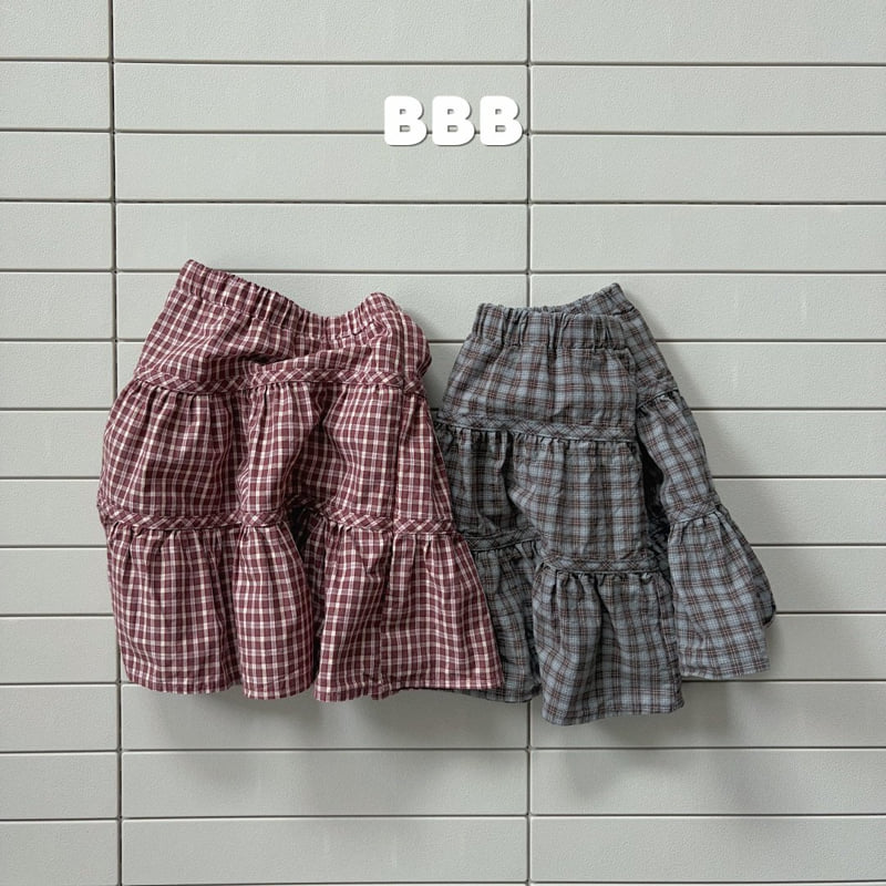 Bella Bambina - Korean Children Fashion - #discoveringself - Check Skirt - 3