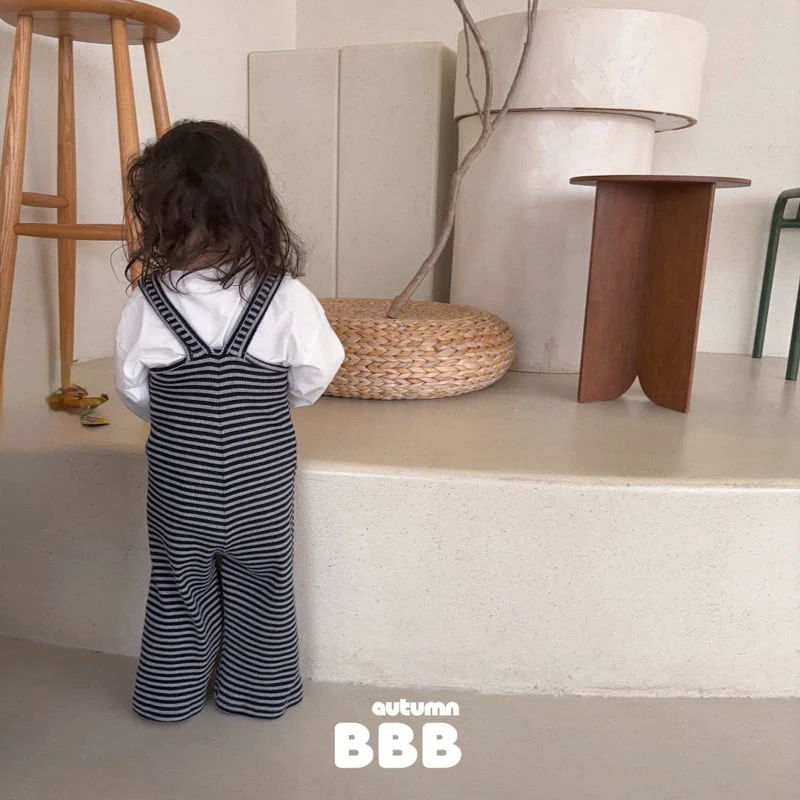 Bella Bambina - Korean Children Fashion - #discoveringself - Stripe Overalls - 11