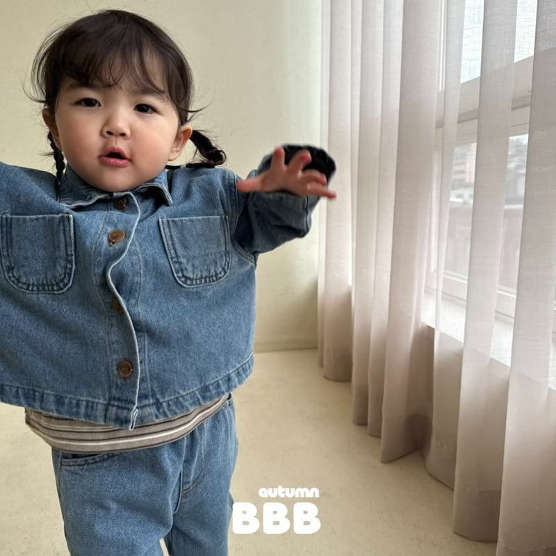 Bella Bambina - Korean Children Fashion - #fashionkids - Dun Denim Half Jacket - 6