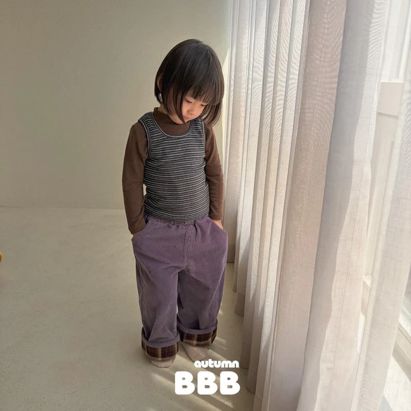Bella Bambina - Korean Children Fashion - #kidsshorts - Corduroy Roll-up Pants - 9